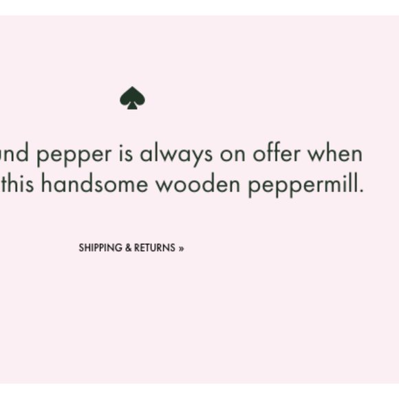 kate spade lenox wooden pepper grinder shaker nwt - Picture 5 of 7